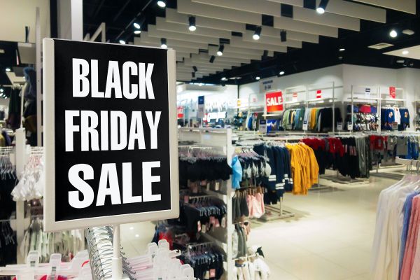 
                        Black Friday sign in a shop
                                              