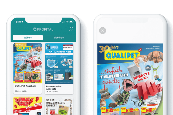 
                        Qualipet digital brochure in the Profital app
                                              